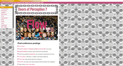 Desktop Screenshot of flow.doorsofperception.com